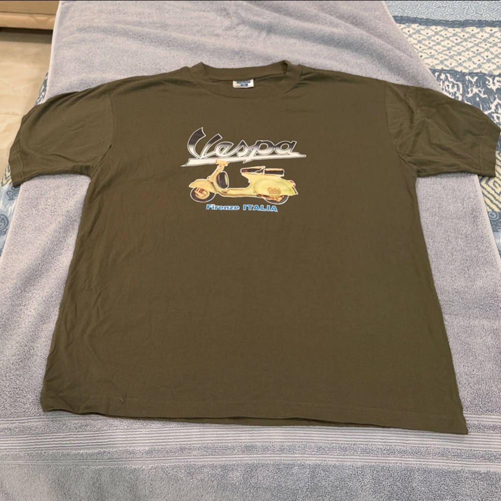 Olive Green Men's Vespa T-Shirt